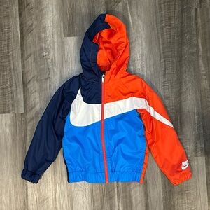 Nike Full Zip Hooded Windbreaker Jacket - Medium (6)